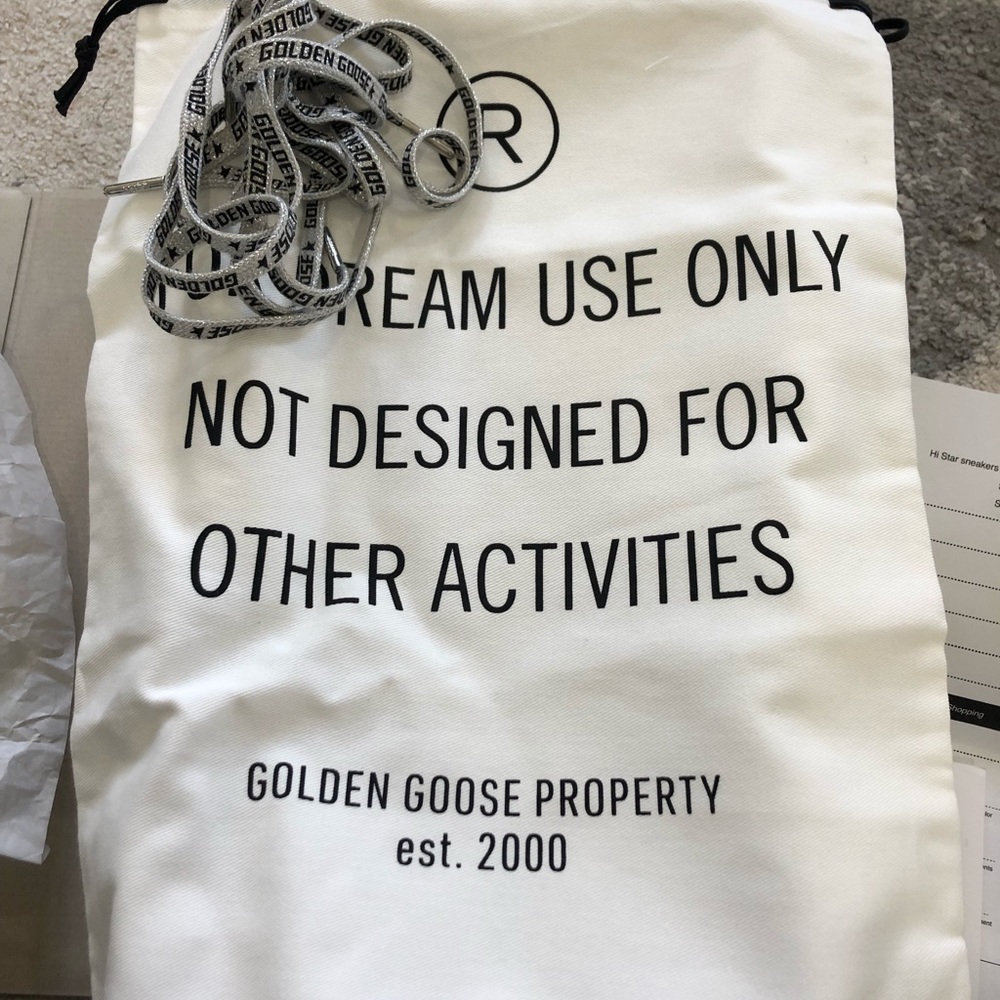 Brand new GOLDEN GOOSE Hi Star Sneakers with Leopard print heel tab - Picture 6 of 6